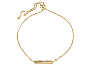 10k Yellow Gold Longevity Bolo Bracelet