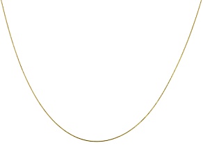 10k Yellow Gold Diamond-Cut Round Snake 18 Inch Chain