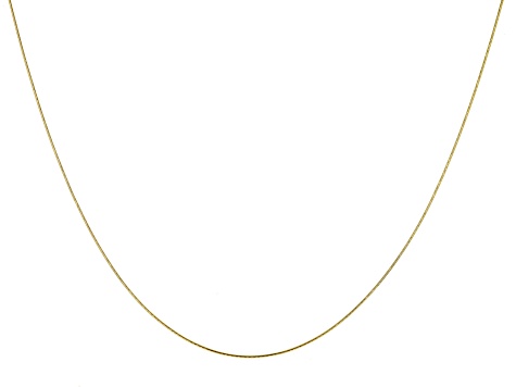 10k Yellow Gold Diamond-Cut Round Snake 20 Inch Chain