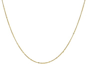 Picture of 10k Yellow Gold Curb Link 20 Inch Necklace