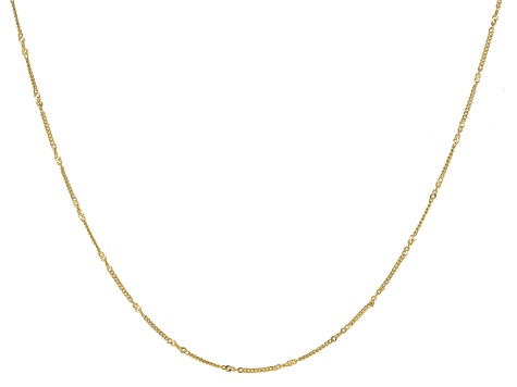 10k Yellow Gold Curb Link 20 Inch Necklace - AU1876 | JTV.com