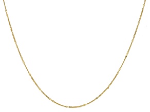 10k Yellow Gold Curb Link 20 Inch Necklace