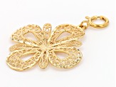 10k Yellow Gold Flower Charm Pendant