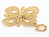 10k Yellow Gold Flower Charm Pendant