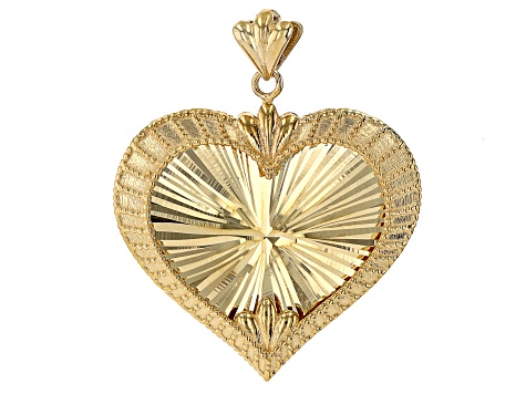 10k Yellow Gold Heart Pendant