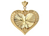 10k Yellow Gold Heart Pendant