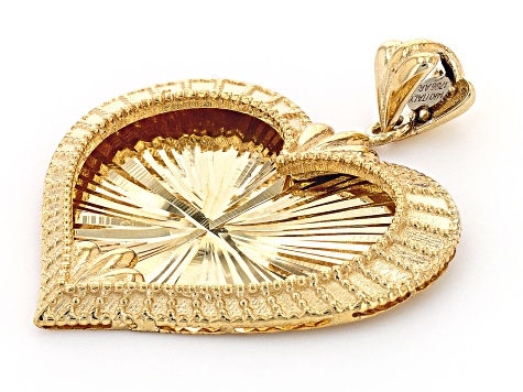 10k Yellow Gold Heart Pendant