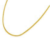 10k Yellow Gold Sliding Adjustable 0.8mm Box Chain 24 Inch Necklace