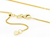 10k Yellow Gold Sliding Adjustable 0.8mm Box Chain 24 Inch Necklace