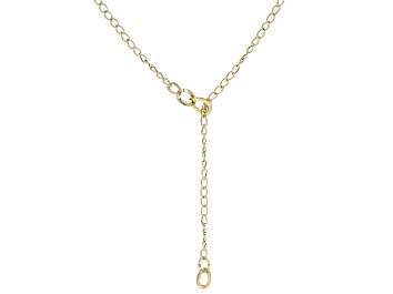 Picture of 14k Yellow Gold Graduated Oval Link Lariat 17 Inch Necklace