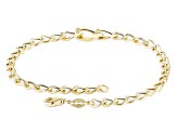 14k Yellow Gold Oval Link Graduated Center Bracelet