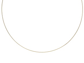 10k Yellow Gold 1mm Omega 18 Inch Necklace