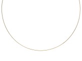 10k Yellow Gold 1mm Omega 18 Inch Necklace