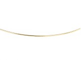 10k Yellow Gold 1mm Omega 18 Inch Necklace