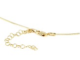 10k Yellow Gold 1mm Omega 18 Inch Necklace
