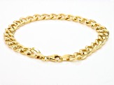 Splendido Oro™ Divino 14k Yellow Gold With a Sterling Silver Core 7.3mm Curb Link Bracelet