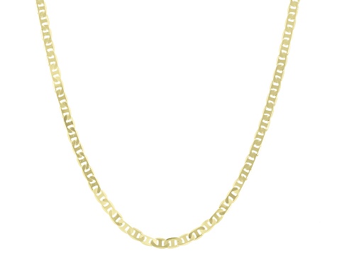 14k Yellow Gold Diamond-Cut 1.5mm Mariner 18 Inch Chain