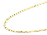 14k Yellow Gold Diamond-Cut 1.5mm Mariner 18 Inch Chain