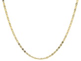 10K Yellow Gold Flat Mirror Valentino Chain