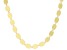 10k Yellow Gold 4.4mm Oval Disc 20 Inch Necklace