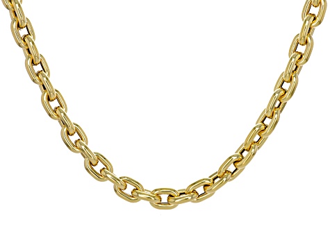 10k Yellow Gold 9.3mm Oval Cable 20 Inch Chain