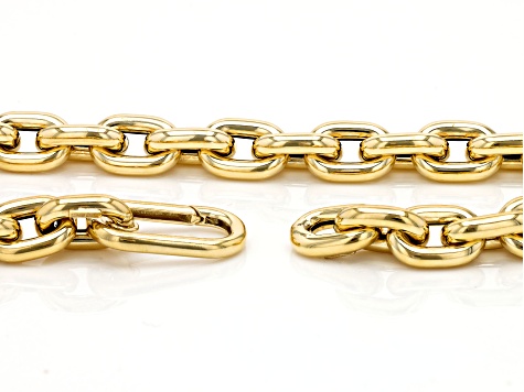 10k Yellow Gold 9.3mm Oval Cable 20 Inch Chain