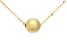 10k Yellow Gold Flat Rolo Link 18 Inch Adjustable Bead Necklace