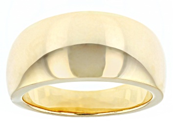 Picture of 10k Yellow Gold Polished Tapered Dome Ring