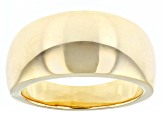 10k Yellow Gold Polished Tapered Dome Ring