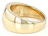 10k Yellow Gold Polished Tapered Dome Ring