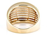 10k Yellow Gold Cut-Out Tapered Ring