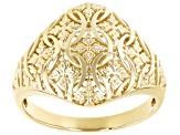 10k Yellow Gold Macramé Design Ring