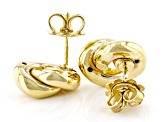 14k Yellow Gold Love Knot Stud Earrings