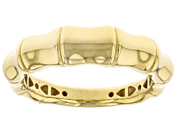 Picture of 14k Yellow Gold Bamboo Style Ring