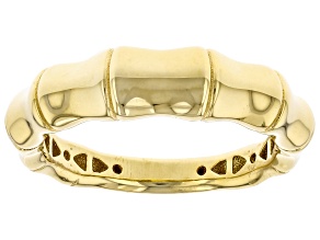 14k Yellow Gold Bamboo Style Ring