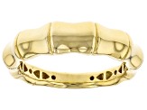 14k Yellow Gold Bamboo Style Ring