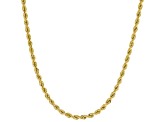 10K Yellow Gold 2.05MM Silk Rope 18 Inch Chain