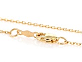 10k Yellow Gold 0.9mm Diamond-Cut Cable 20 Inch Chain