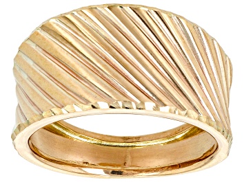 Picture of 10k Yellow Gold Textured Band Ring