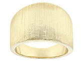 10k Yellow Gold Diamond-Cut Textured Graduated Band Ring
