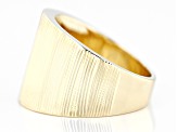 10k Yellow Gold Diamond-Cut Textured Graduated Band Ring