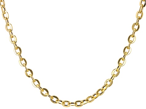 10k Yellow Gold 5mm Cable 20 Inch Chain