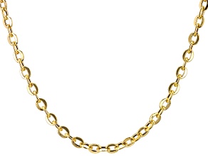10k Yellow Gold 5mm Cable 20 Inch Chain