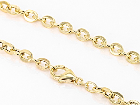 10k Yellow Gold 5mm Cable 20 Inch Chain