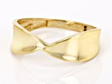 10k Yellow Gold X Design Ring