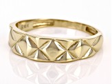 10k Yellow Gold Quilted Design Ring