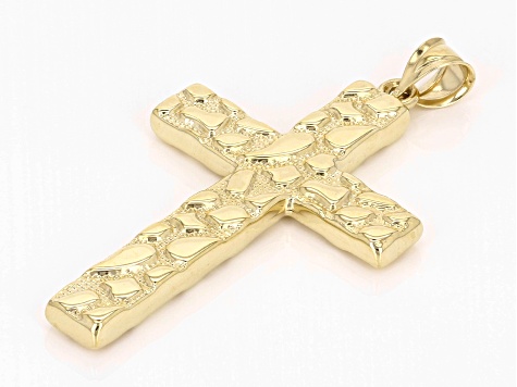 10KT Yellow Gold Cross Pendant with on sale Andalusite