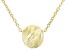 10k Yellow Gold Rolo Link Diamond-Cut Bead 20 Inch Necklace