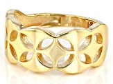 10k Yellow Gold Clover Cut-Out Band Ring