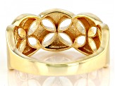 10k Yellow Gold Clover Cut-Out Band Ring